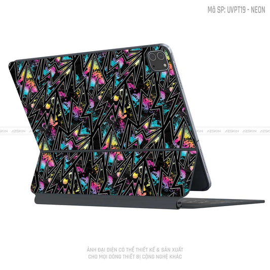 Dán Skin Magic Keyboard Vân Neon 01 | UVPT19