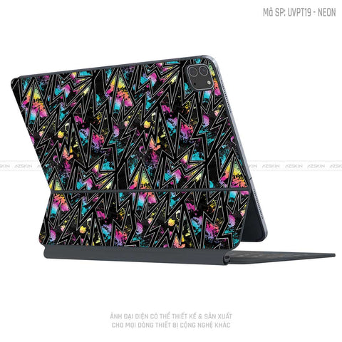Dán Skin Magic Keyboard Vân Neon 01 | UVPT19
