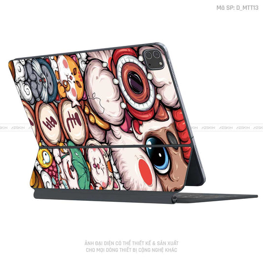 Dán Skin Magic Keyboard Hình Mèo Thần Tài | D_MTT13