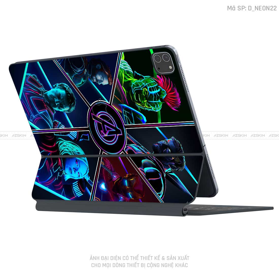 Dán Skin Magic Keyboard Hình Neon | D_NEON22