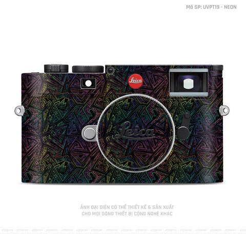 Dán Skin Máy Ảnh Leica Vân Nổi Neon 02 | UVPT19