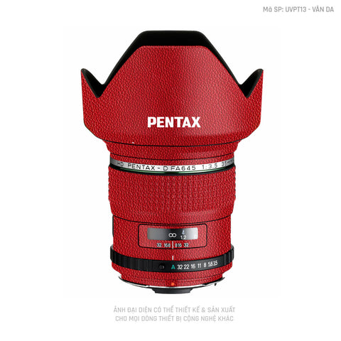 Dán Skin Ống Kính Pentax Vân Da Đỏ | UVPT13