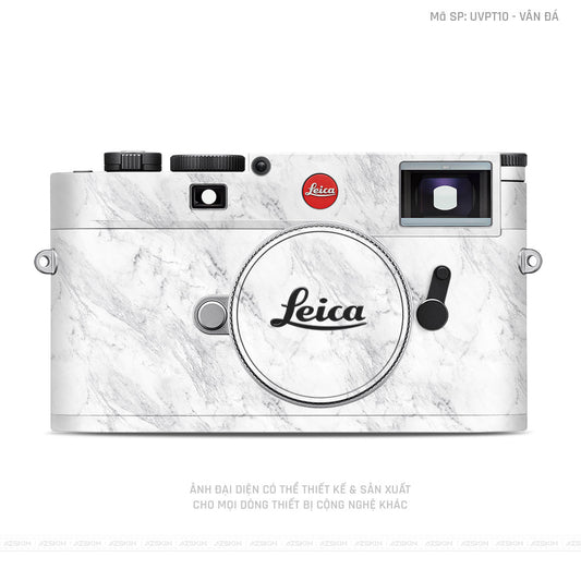 Dán Skin Máy Ảnh Leica Vân Đá Trắng | UVPT10