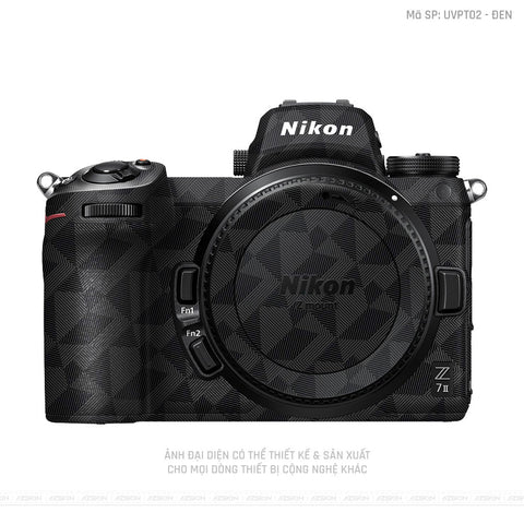 Dán Skin Máy Ảnh Nikon Vân Nổi Nordic Đen | UVPT02