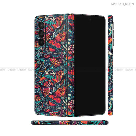 Dán Skin Galaxy Z Fold 5 Hình Tattoo | D_NTX39
