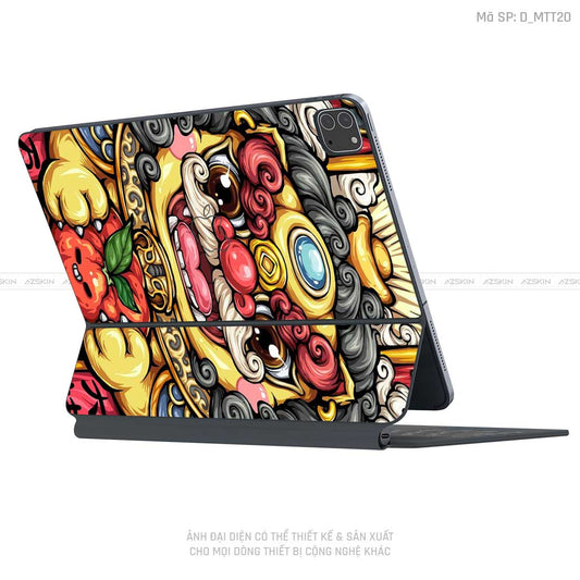 Dán Skin Magic Keyboard Hình Mèo Thần Tài | D_MTT20