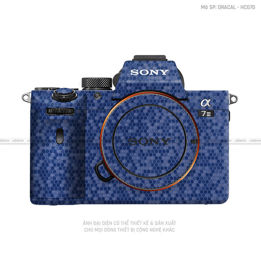 Dán Skin Máy Ảnh Sony Vân Tổ Ong Xanh | ORACAL - HC192