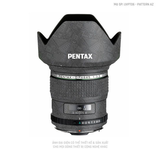 Dán Skin Ống Kính Pentax Pattern AZ Xám | UVPT06