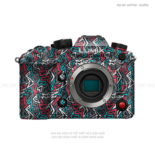 Dán Skin Máy Ảnh Lumix Vân Nổi Graffiti 04 | UVPT20