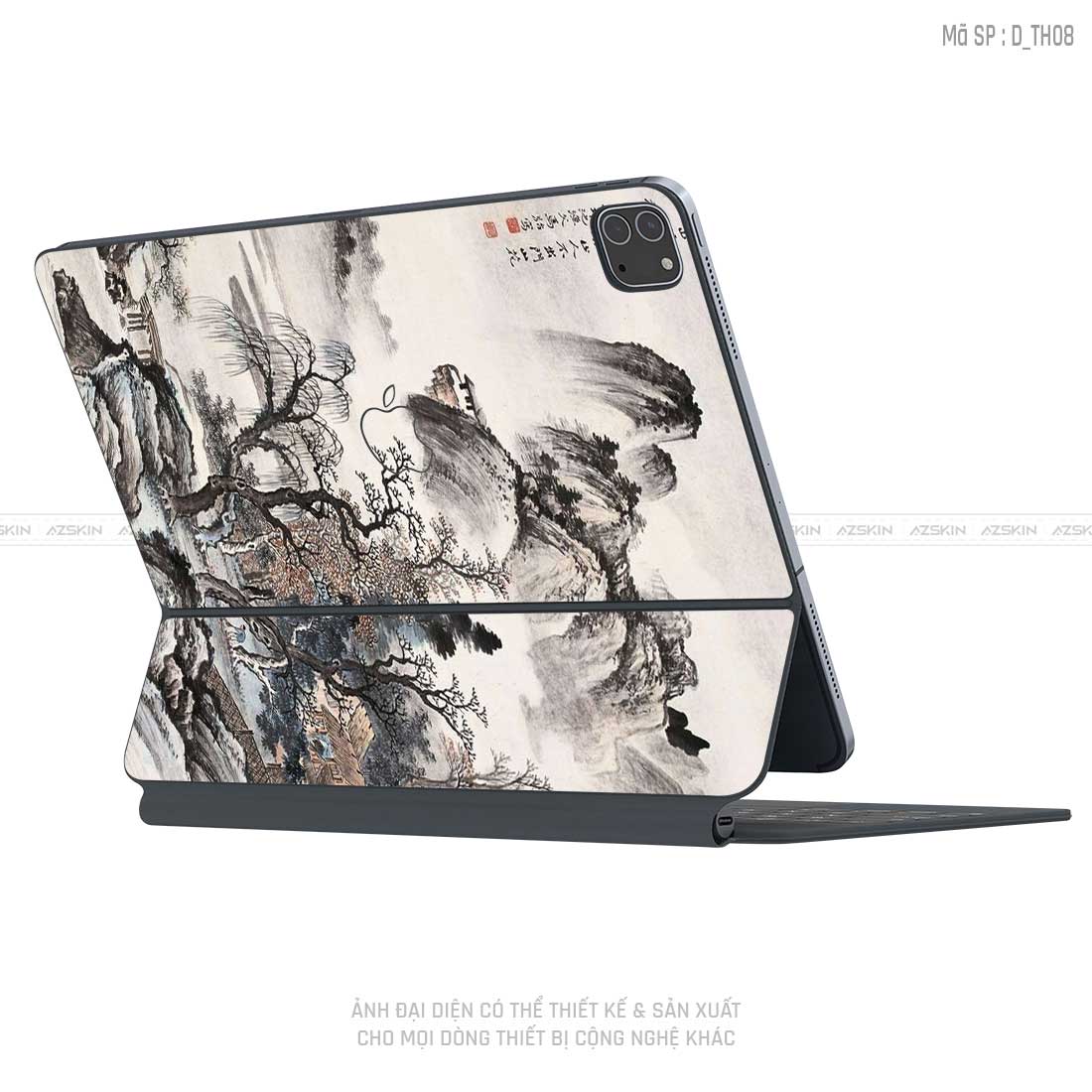 Dán Skin Magic Keyboard Hình Thư Pháp | D_TH08