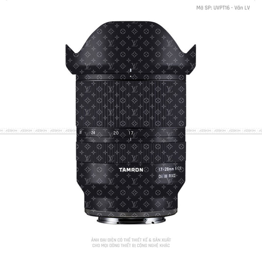 Dán Skin Ống Kính Tamron Vân Pattern LV Đen | UVPT16