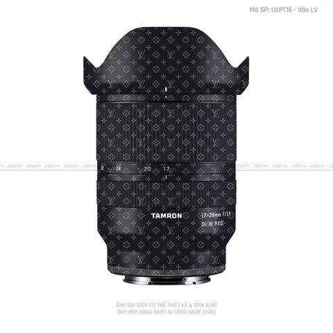 Dán Skin Ống Kính Tamron Vân Pattern LV Đen | UVPT16