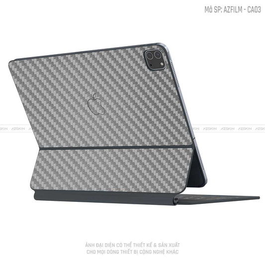 Dán Skin Magic Keyboard Vân Carbon Xám | CA03