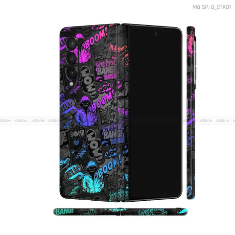 Dán Skin Galaxy Z Fold4 Hình Sticker | D_STK01