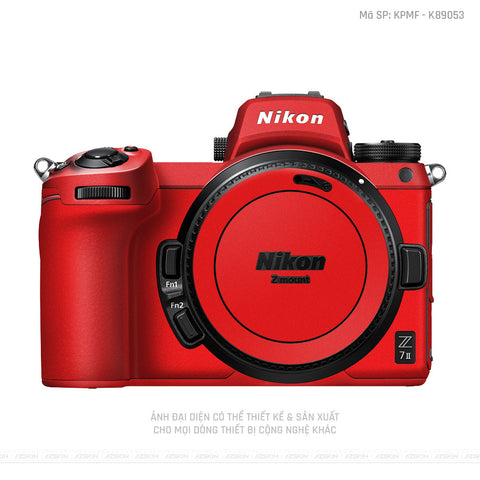 Dán Skin Máy Ảnh Nikon Màu Đỏ | K89053