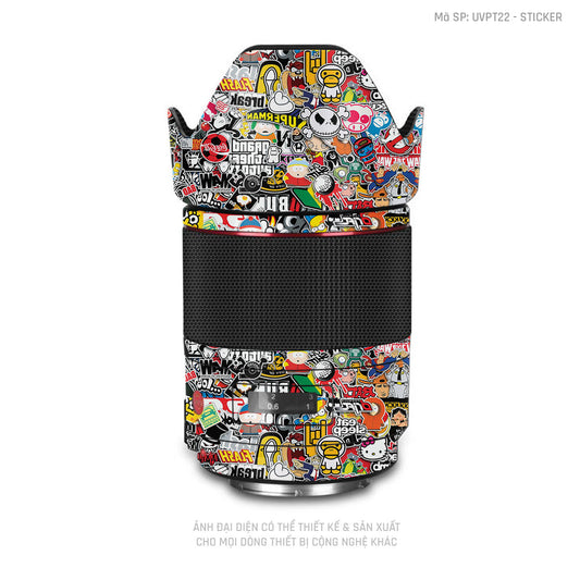 Dán Skin Ống Kính Máy Ảnh Vân Nổi Sticker 01 | UVPT22