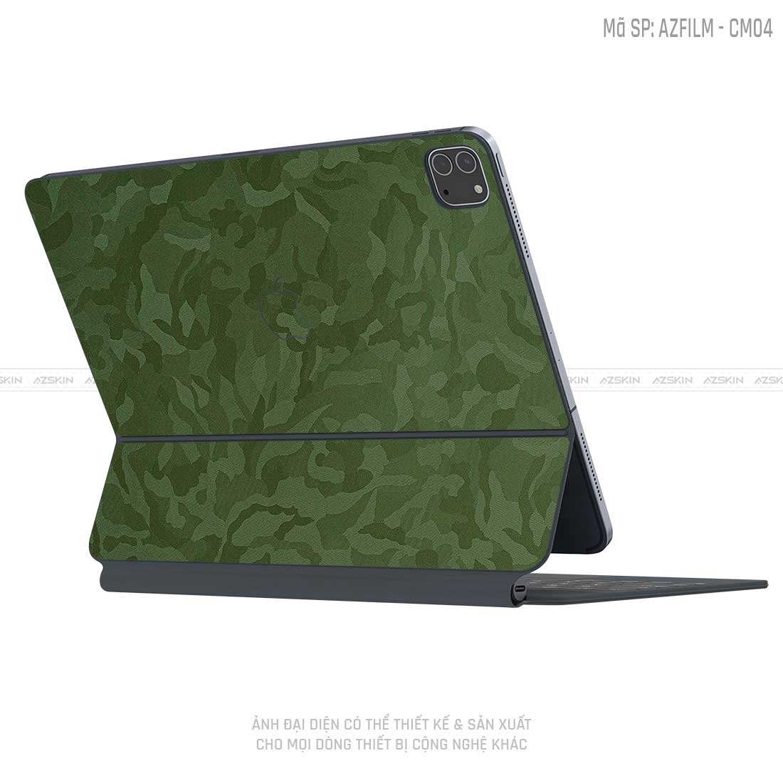 Dán Skin Magic Keyboard Vân Camo Xanh | CM03