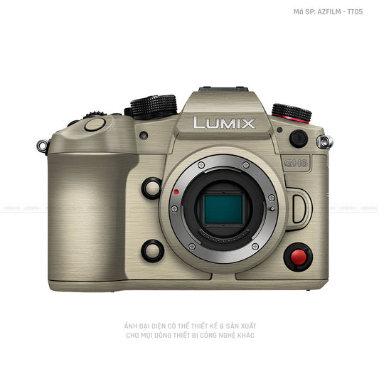 Dán Skin Máy Ảnh Lumix Vân Xước Titan Vàng | AZFILM - TT05