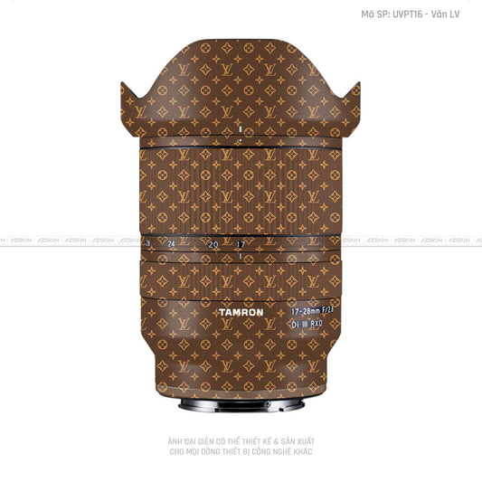Dán Skin Ống Kính Tamron Vân Pattern LV Nâu | UVPT16