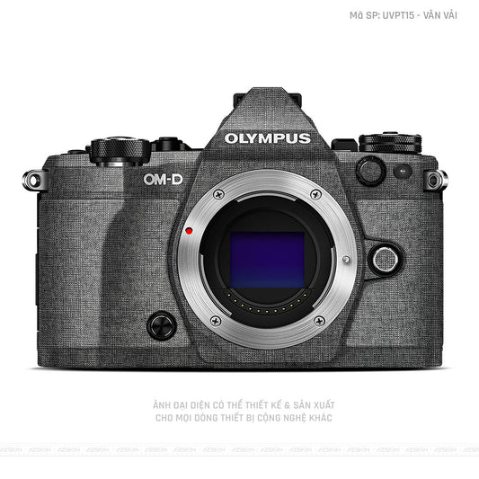 Dán Skin Máy Ảnh Olympus Vân Vải Xám | UVPT15