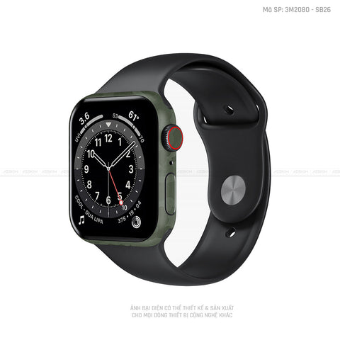 Dán Skin Apple Watch Vân Nổi Camo Green | 3M2080 - SB26
