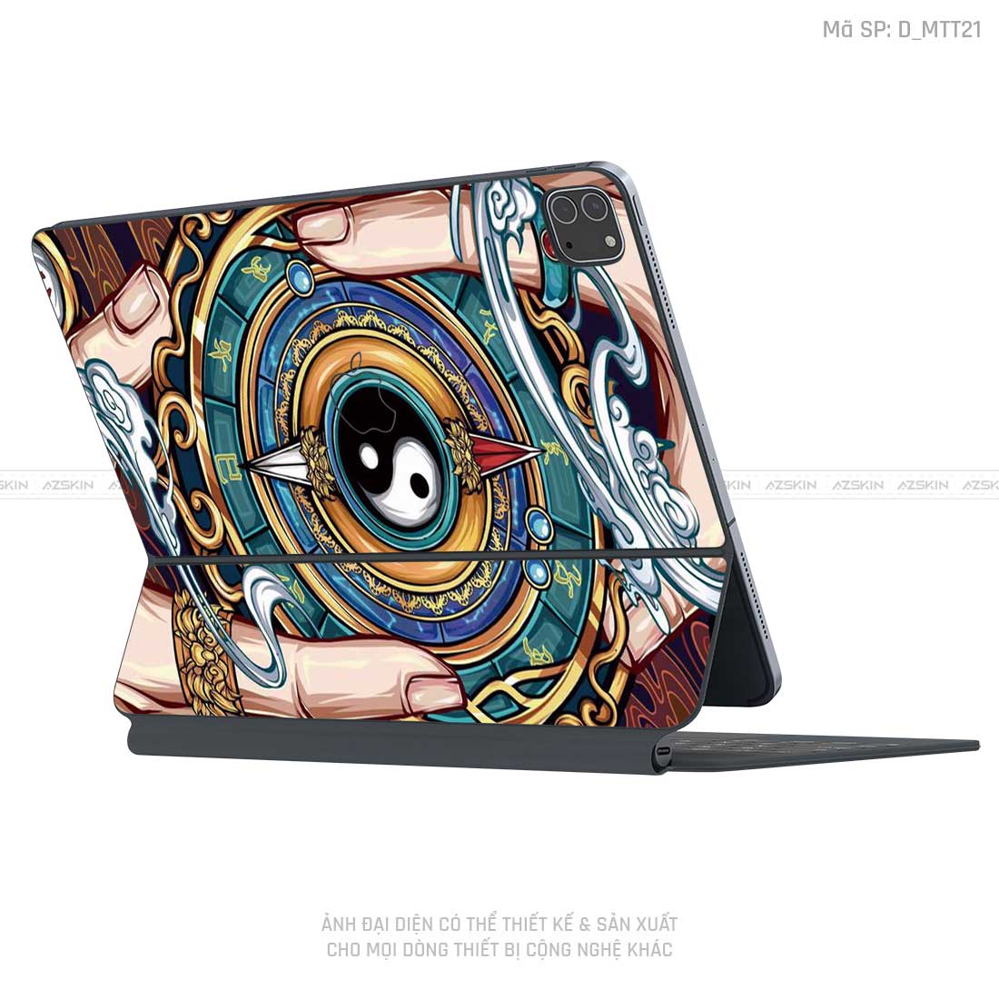 Dán Skin Magic Keyboard Hình Mèo Thần Tài | D_MTT21