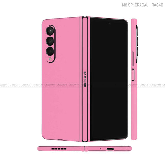 Dán Skin Galaxy Z Fold3 Đổi Màu Hồng Vinyl