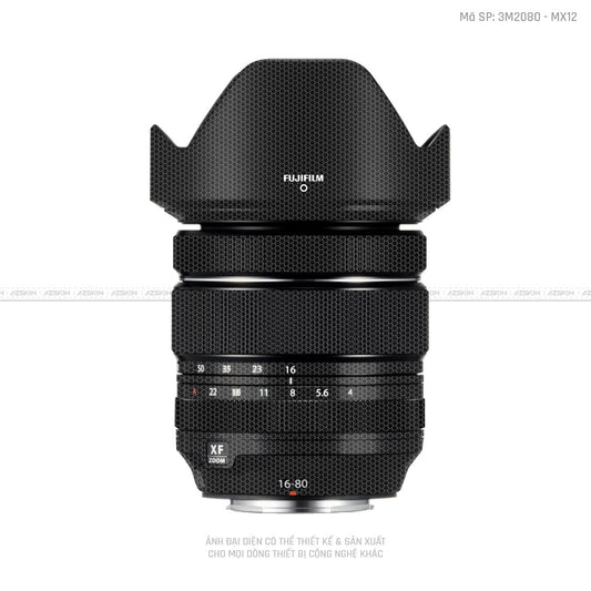 Dán Skin Ống Kính Fujifilm Vân Matrix Black | MX12