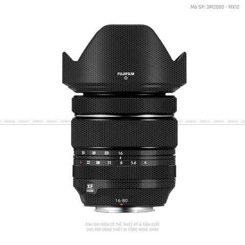 Dán Skin Ống Kính Fujifilm Vân Matrix Black | MX12