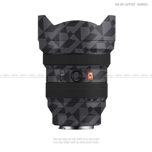 Dán Skin Ống Kính Sony Vân Nổi Nordic Xám | UVPT02