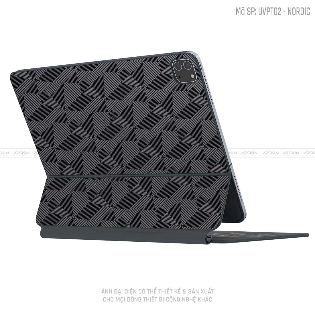 Dán Skin Magic Keyboard Vân Nordic Xám | UVPT02