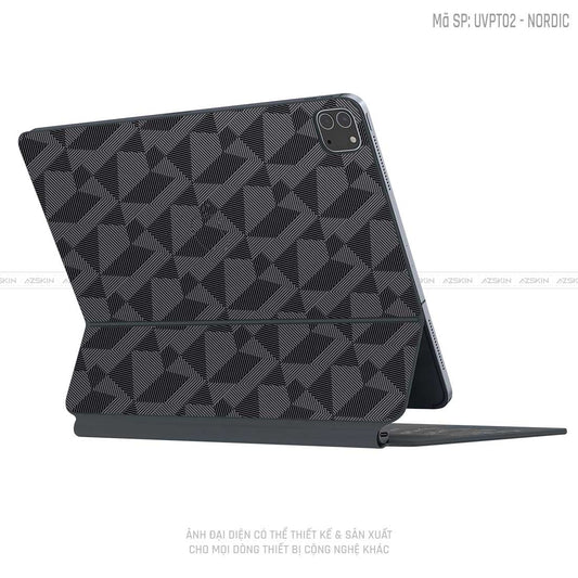 Dán Skin Magic Keyboard Vân Nordic Xám | UVPT02