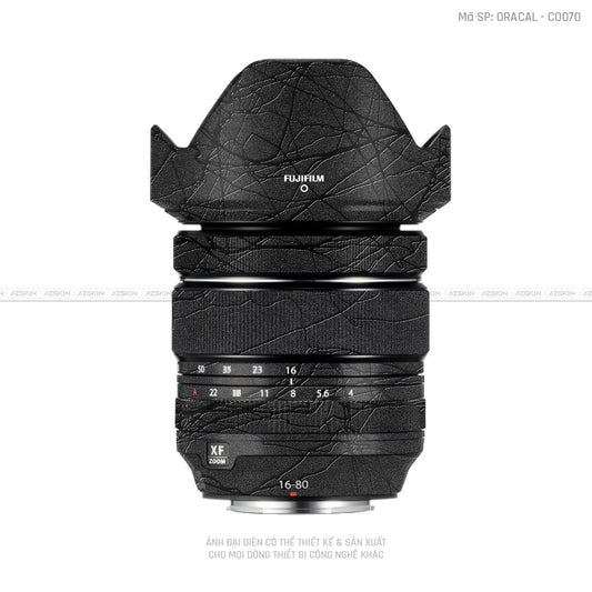 Dán Skin Ống Kính Fujifilm Vân Cocoon Black | CO070