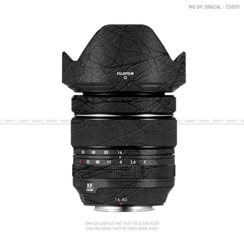 Dán Skin Ống Kính Fujifilm Vân Cocoon Black | CO070