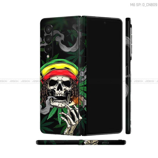 Dán Skin Galaxy Z Fold3 Hình Canabis | D_CNB09