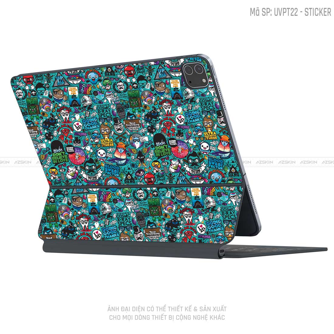 Dán Skin Magic Keyboard Vân Sticker 03 | UVPT22