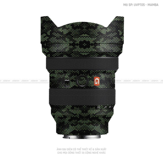 Dán Skin Ống Kính Sony Vân Nổi Mamba Xanh | UVPT05