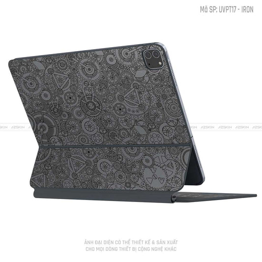Dán Skin Magic Keyboard Vân Động Cơ Xám | UVPT18