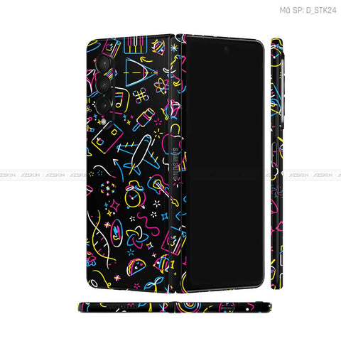 Dán Skin Galaxy Z Fold4 Hình Sticker | D_STK24