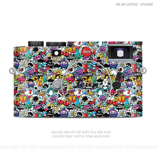 Dán Skin Máy Ảnh Leica Vân Nổi Sticker 06 | UVPT22