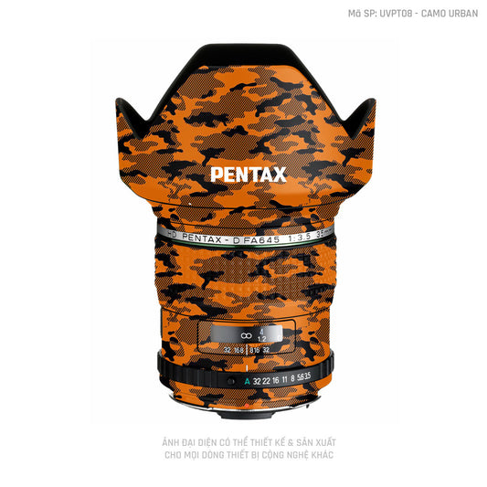 Dán Skin Ống Kính Pentax Pattern Camo Urban Cam | UVPT08