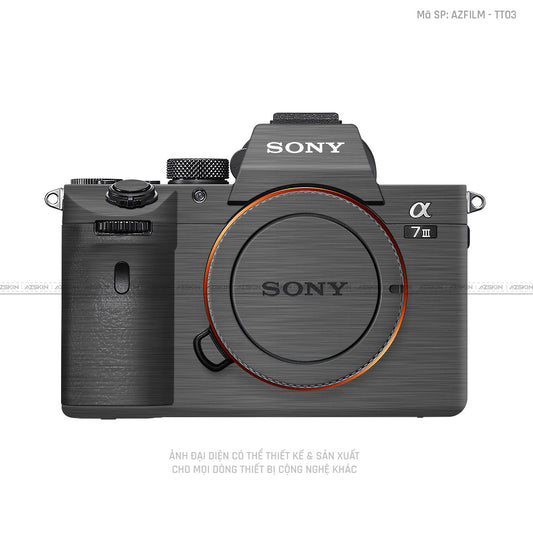Dán Skin Máy Ảnh Sony Vân Titan Xám Xước | AZFILM - TT03