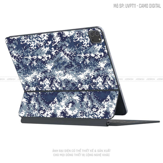Dán Skin Magic Keyboard Vân Camo Digital Xanh | UVPT11