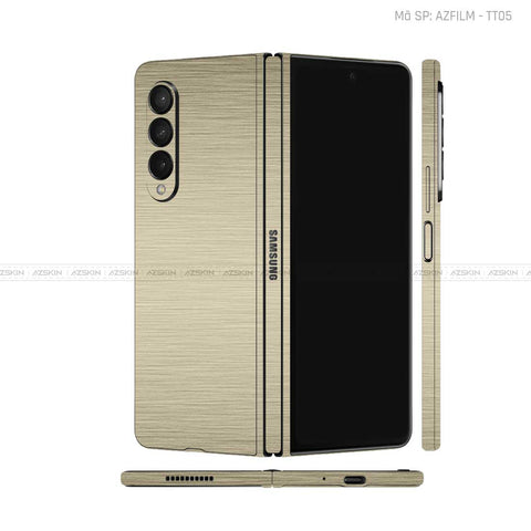 Dán Skin Galaxy Z Fold3 Vân Titan Xước Vàng | AZFILM - TT05