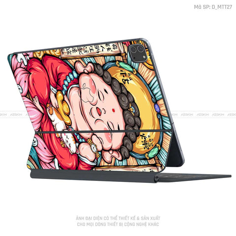 Dán Skin Magic Keyboard Hình Mèo Thần Tài | D_MTT27