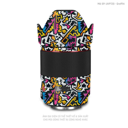 Dán Skin Ống Kính Máy Ảnh Vân Nổi Graffiti 03 | UVPT20