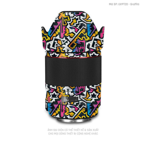 Dán Skin Ống Kính Máy Ảnh Vân Nổi Graffiti 03 | UVPT20