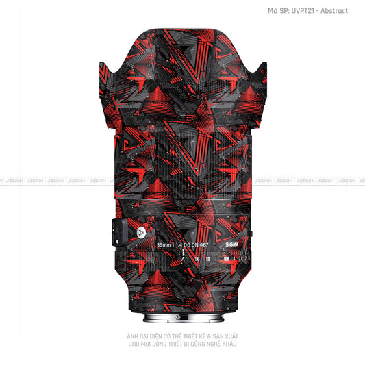 Dán Skin Ống Kính Sigma Vân Nổi Abstract 01 | UVPT21