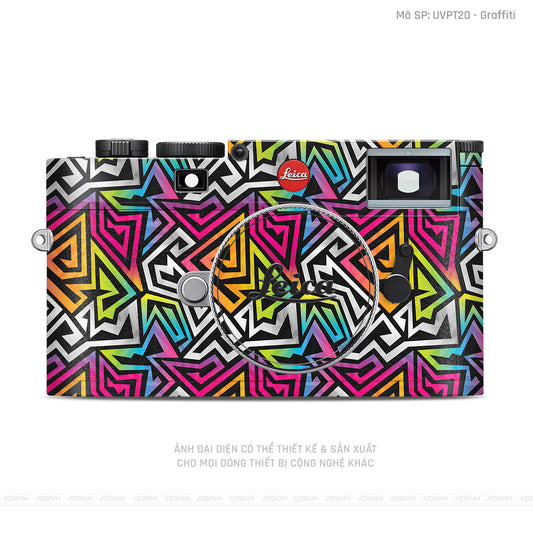Dán Skin Máy Ảnh Leica Vân Nổi Graffiti 01 | UVPT20