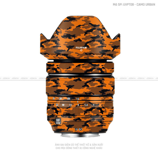 Dán Skin Ống Kính Fujifilm Vân Nổi Camo Urban Cam | UVPT08